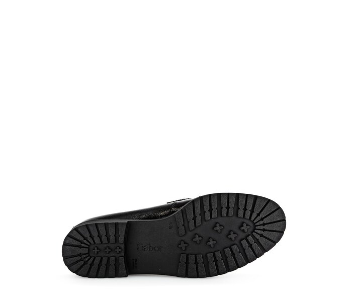 Gabor Damen  Loafer Schwarz - Lackleder