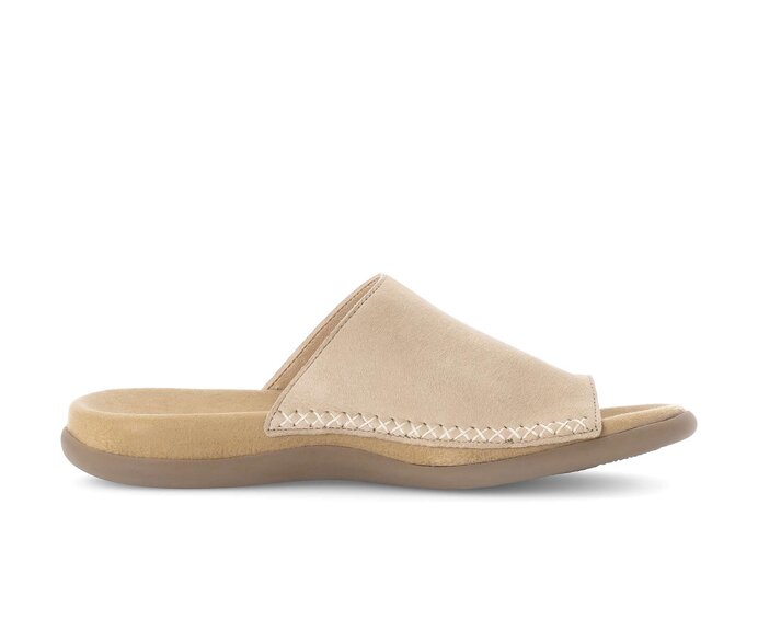 Gabor Damen  Zehentrenner Beige - Rauleder