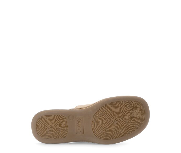 Gabor Damen  Zehentrenner Beige - Rauleder
