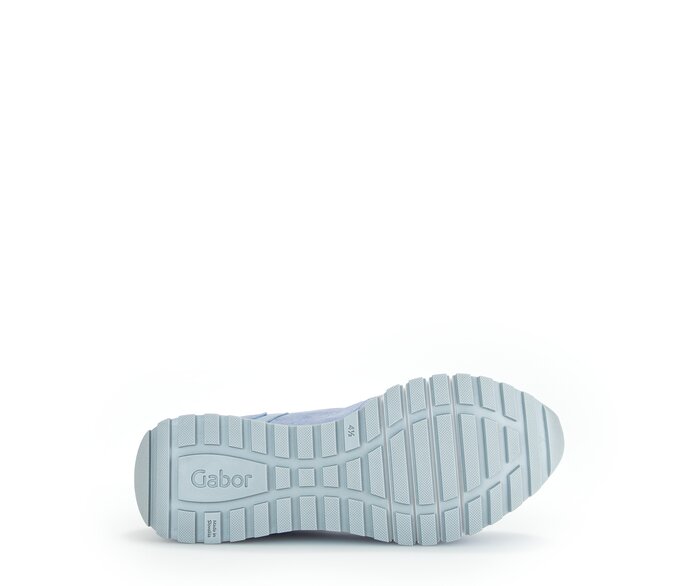 Gabor Damen  Sneaker Low Blau - Materialmix Leder