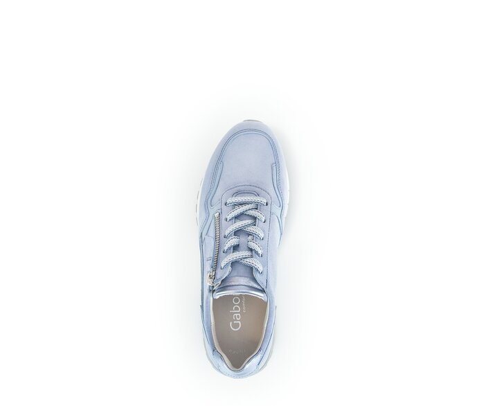 Gabor Damen  Sneaker Low Blau - Materialmix Leder