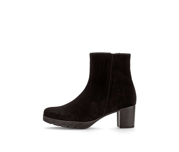 Gabor Damen Plateau Stiefelette Schwarz - Rauleder