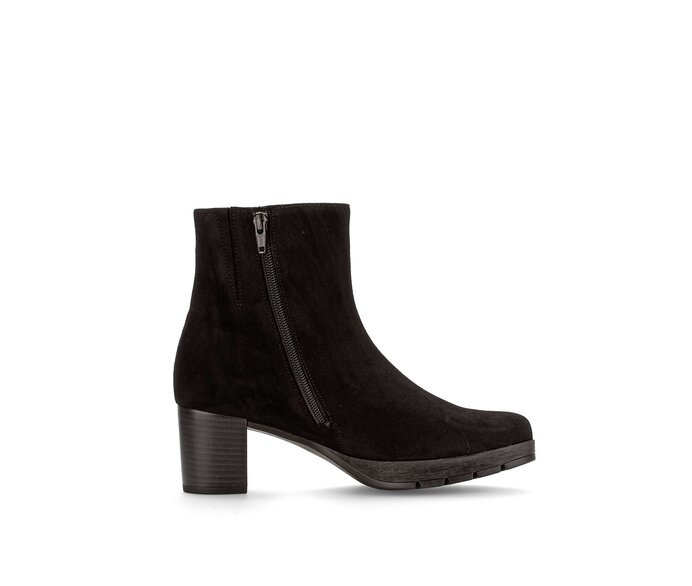 Gabor Damen  Plateau Stiefelette Schwarz - Rauleder