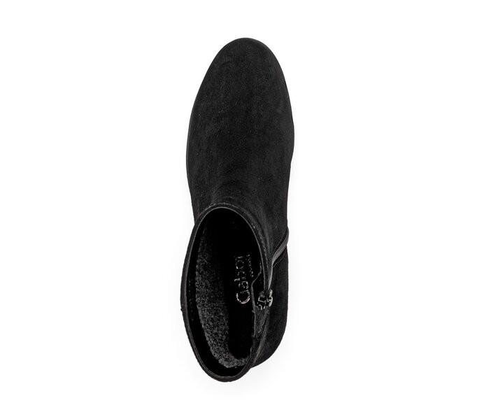 Gabor Damen  Plateau Stiefelette Schwarz - Rauleder