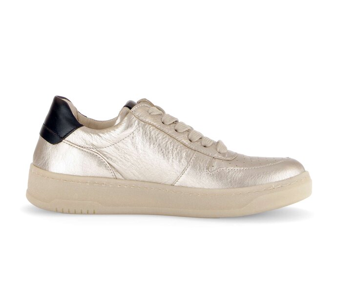 Gabor Damen  Sneaker Low Gold - Materialmix Leder