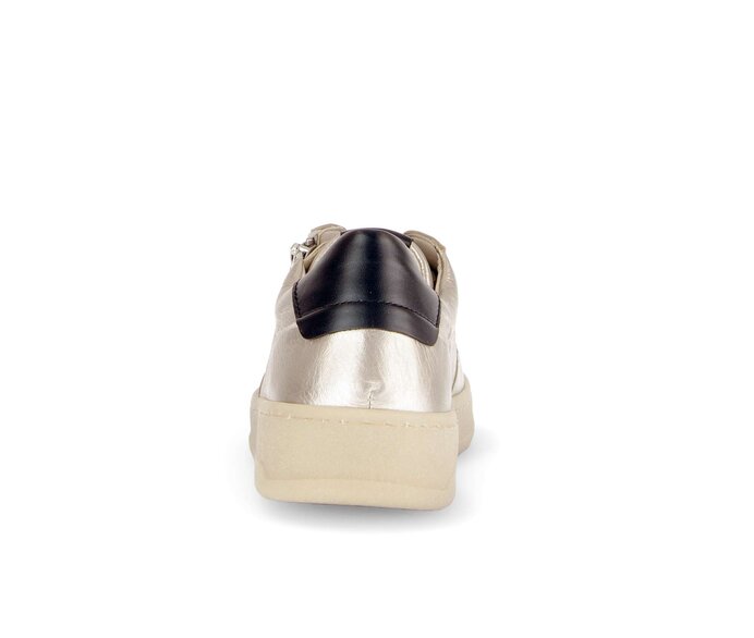 Gabor Damen  Sneaker Low Gold - Materialmix Leder