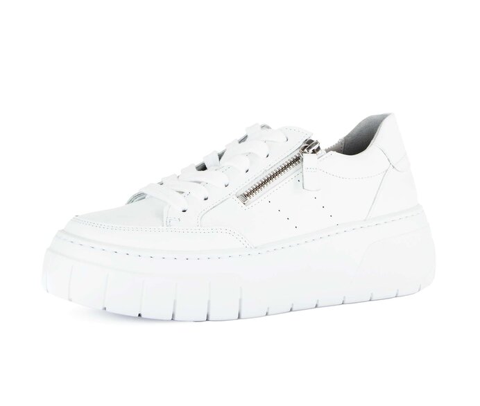 Gabor Damen  Sneaker Low Weiß - Glattleder