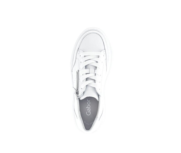 Gabor Damen  Sneaker Low Weiß - Glattleder