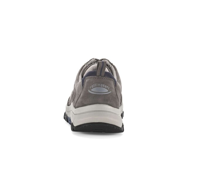 Gabor Herren Rollingsoft Sneaker Low Grau - Materialmix Leder/Textil