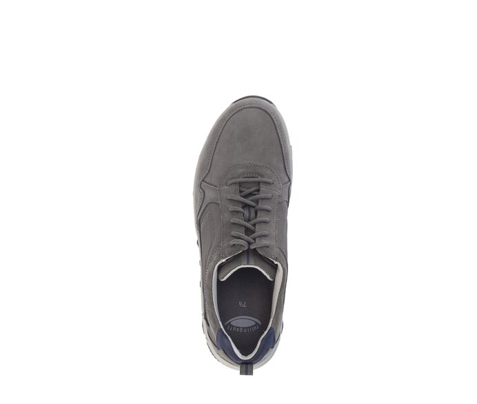 Gabor Herren Rollingsoft Sneaker Low Grau - Materialmix Leder/Textil