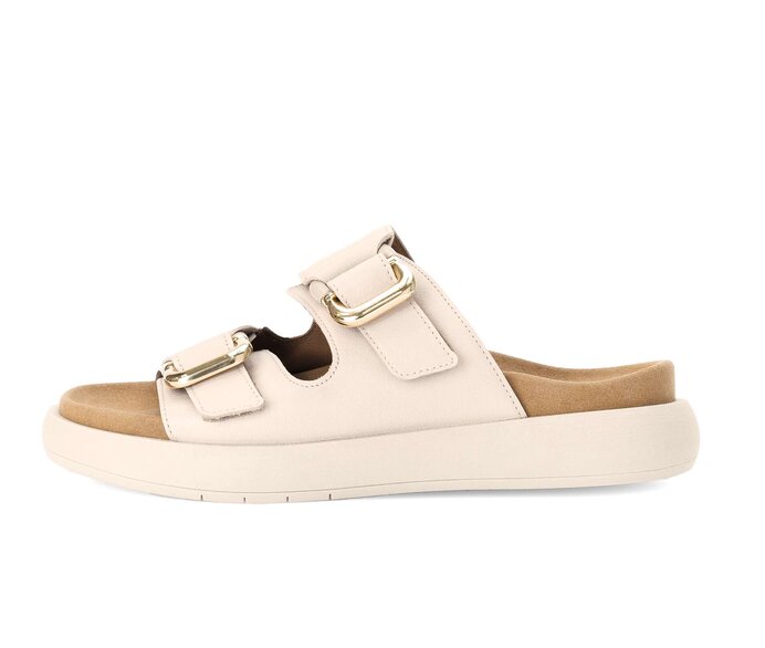 Gabor Damen Pantolette Creme - Glattleder