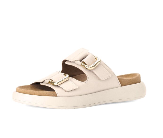 Gabor Damen  Pantolette Creme - Glattleder