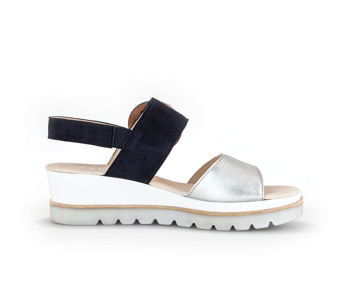 Gabor Damen  Keilsandalette Multicolour - Materialmix Leder