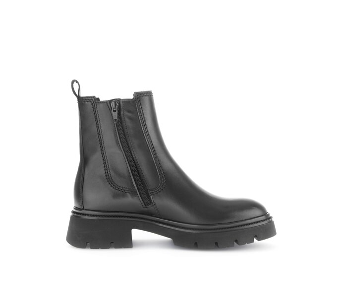Gabor Damen  Chelsea Boot Schwarz - Glattleder