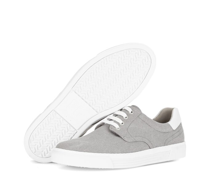 Pius Gabor Herren Sneaker Low Grau - Materialmix Leder/Textil