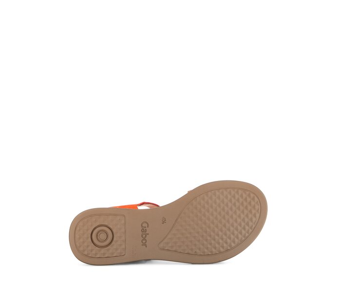 Gabor Damen  Riemchensandale Orange - Rauleder