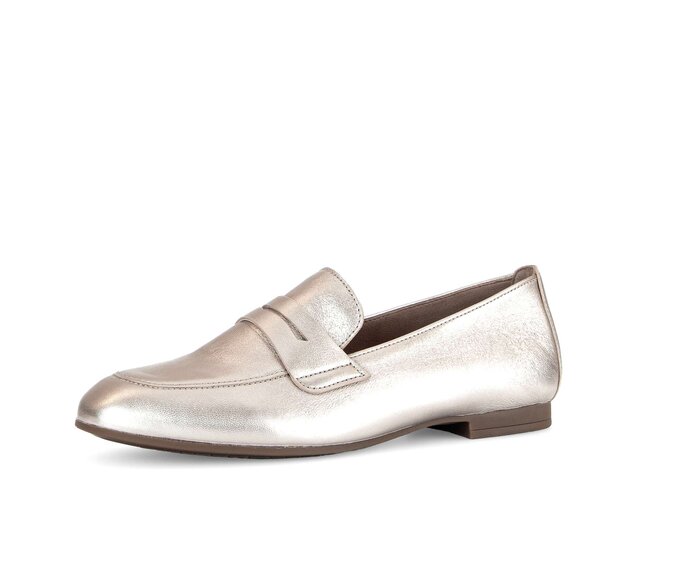 Gabor Damen  Slipper Gold - Effektleder