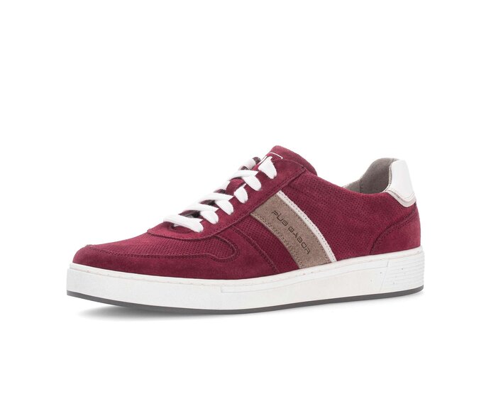 Pius Gabor Herren Sneaker Low Rot - Rauleder