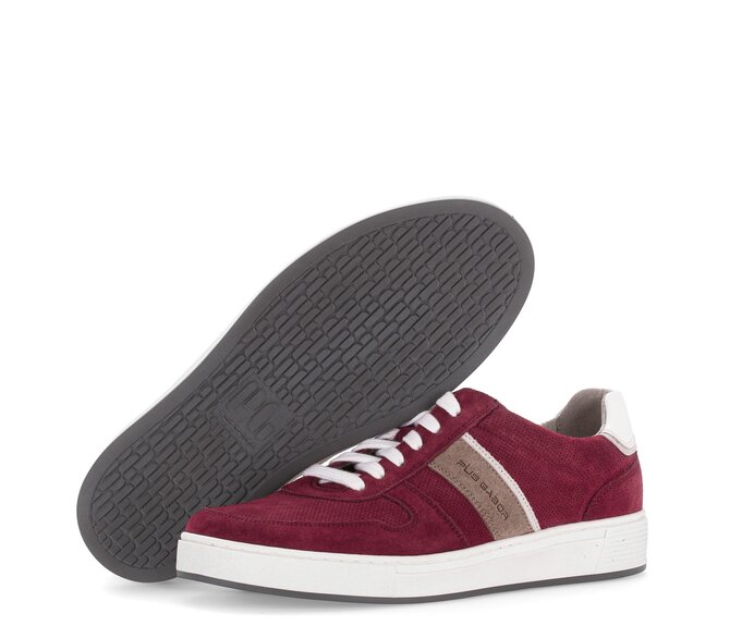 Pius Gabor Herren Sneaker Low Rot - Rauleder
