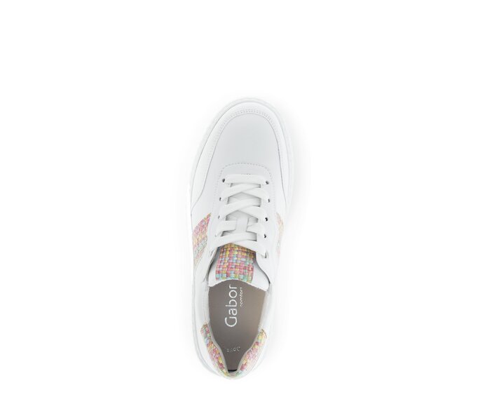Gabor Damen  Sneaker Low Weiß - Materialmix Leder/Lederimitat