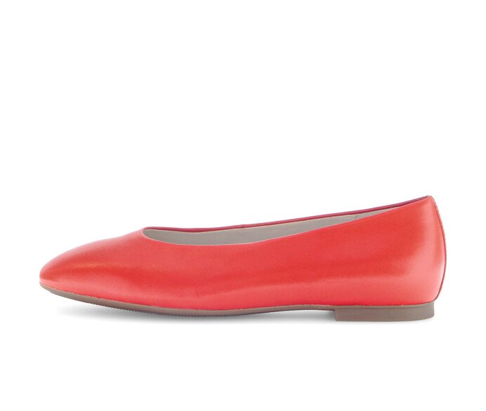 Gabor Damen Eleganter Ballerina Rot - Glattleder