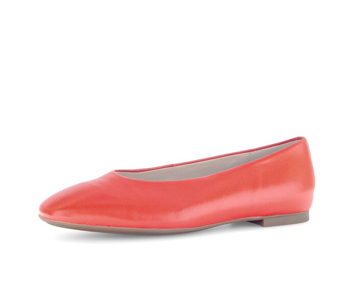 Gabor Damen  Eleganter Ballerina Rot - Glattleder