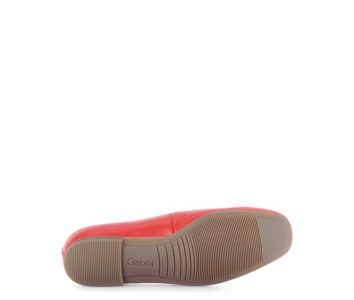 Gabor Damen  Eleganter Ballerina Rot - Glattleder