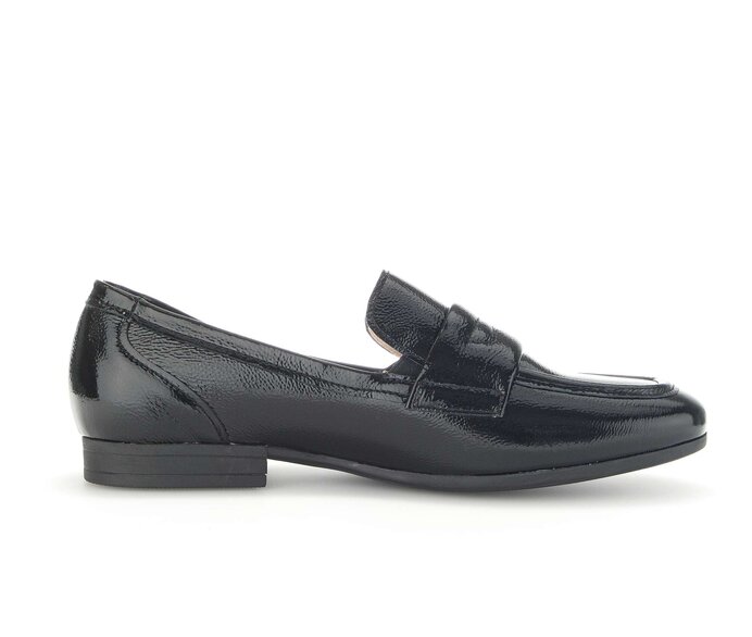 Gabor Damen  Slipper Schwarz - Lackleder