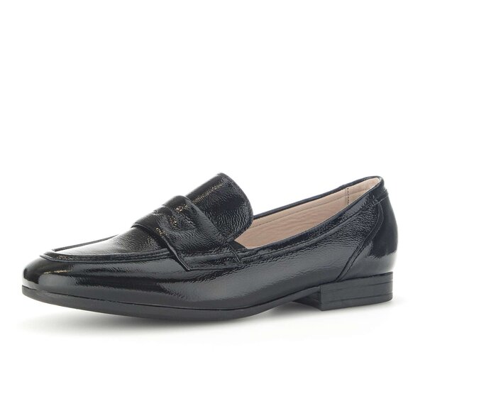 Gabor Damen  Slipper Schwarz - Lackleder