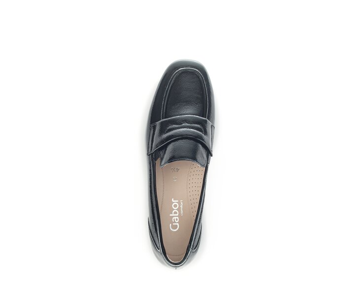 Gabor Damen  Slipper Schwarz - Lackleder