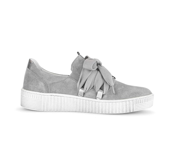 Gabor Damen  Sneaker Low Grau - Materialmix Leder