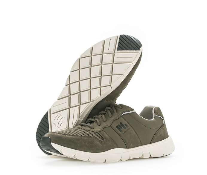 Pius Gabor Herren Sneaker Low Grün - Materialmix Leder/Textil