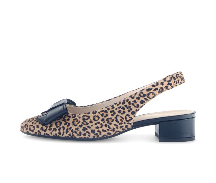 Gabor Damen Slingpumps Multicolour - Materialmix Leder