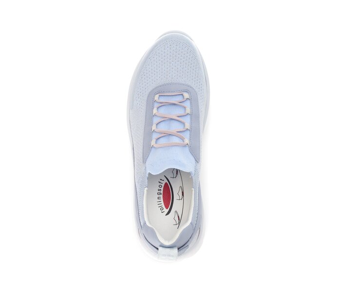 Gabor Damen  Sneaker Low Blau - Materialmix Leder/Lederimitat