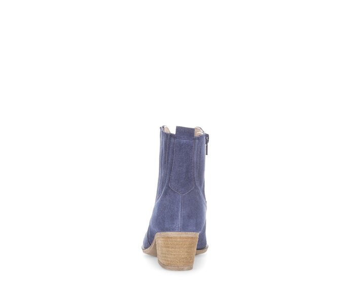 Gabor Damen  Elegante Stiefelette Blau - Rauleder