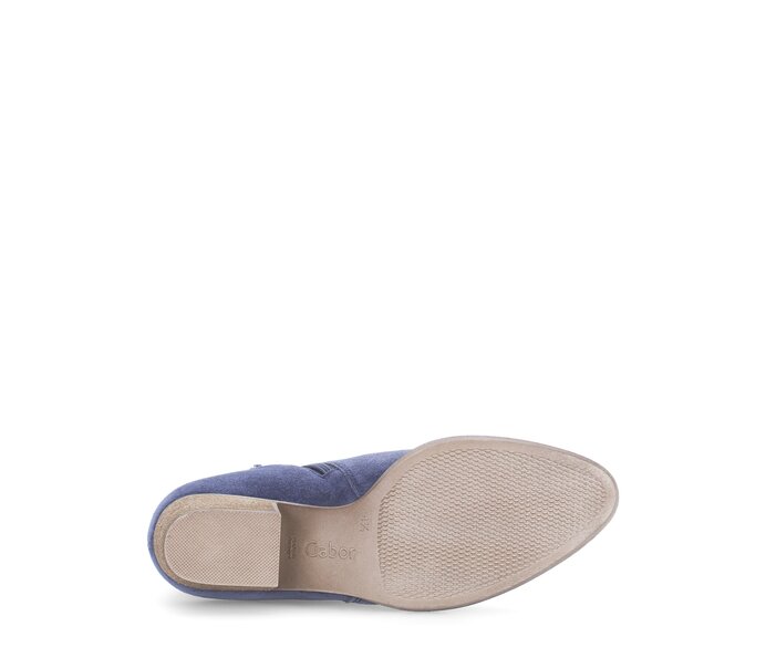 Gabor Damen  Elegante Stiefelette Blau - Rauleder