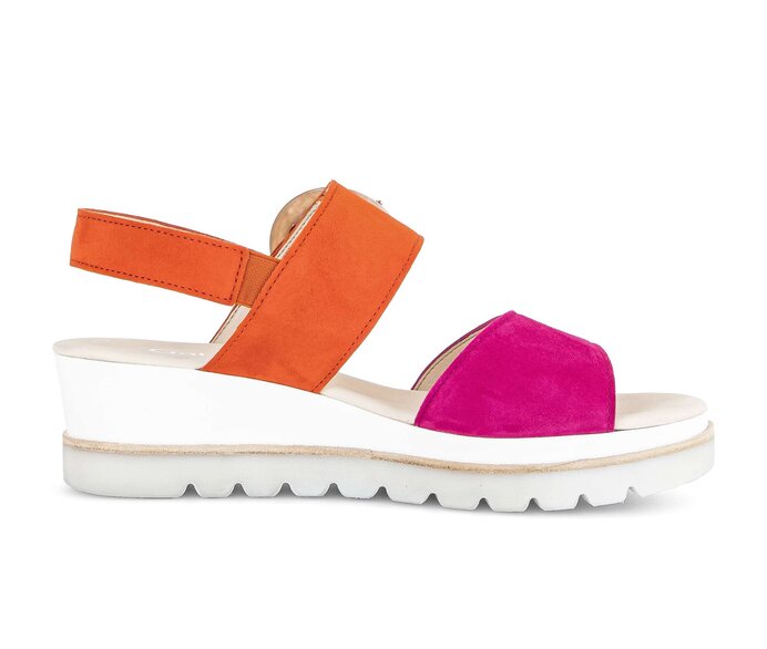 Gabor Damen  Plateau Sandale Multicolour - Rauleder