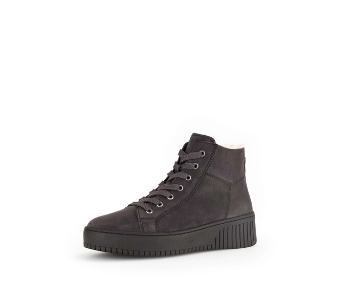 Gabor Damen  Sneaker High Grau - Rauleder