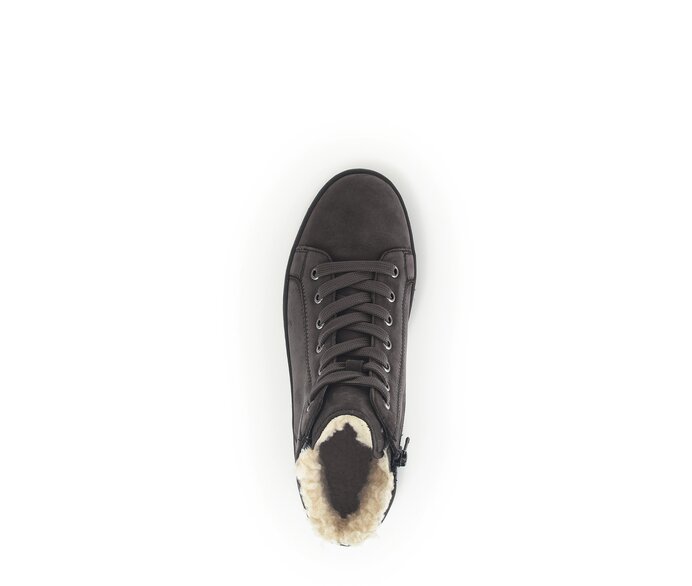 Gabor Damen  Sneaker High Grau - Rauleder