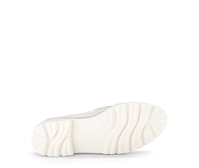Gabor Damen  Loafer Creme - Glattleder