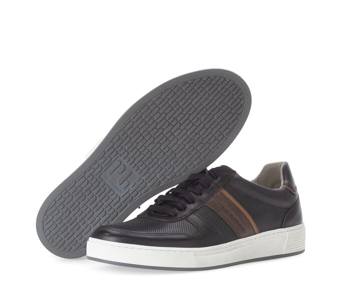 Pius Gabor Herren Sneaker Low Blau - Glattleder