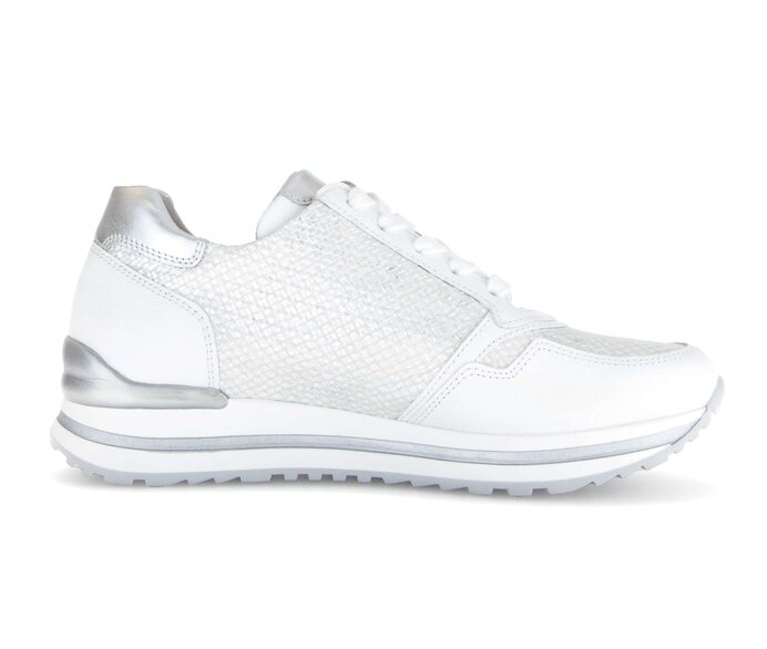 Gabor Damen  Sneaker Low Weiß - Materialmix Leder