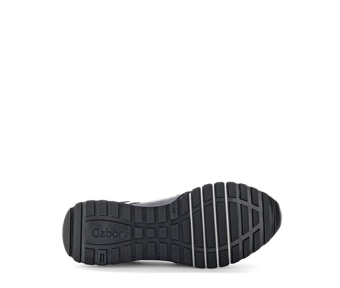 Gabor Damen  Sneaker Low Blau - Materialmix Leder