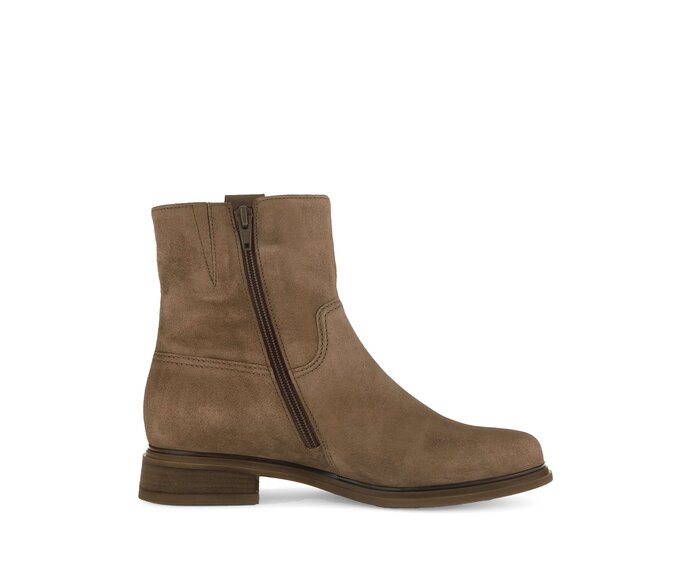 Gabor Damen  Elegante Stiefelette Braun - Rauleder