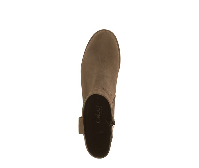 Gabor Damen  Elegante Stiefelette Braun - Rauleder