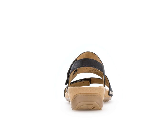 Gabor Damen  Keilsandalette Blau - Rauleder