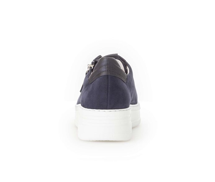 Gabor Damen  Sneaker Low Blau - Materialmix Leder