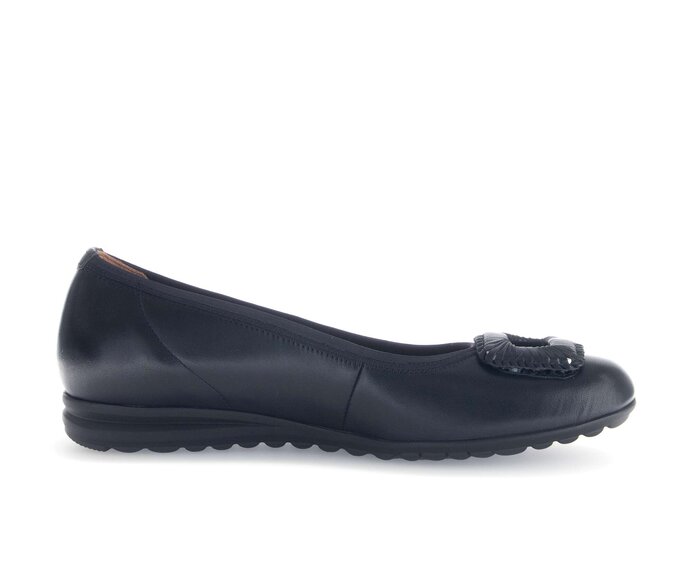 Gabor Damen  Sportliche Ballerina Blau - Glattleder
