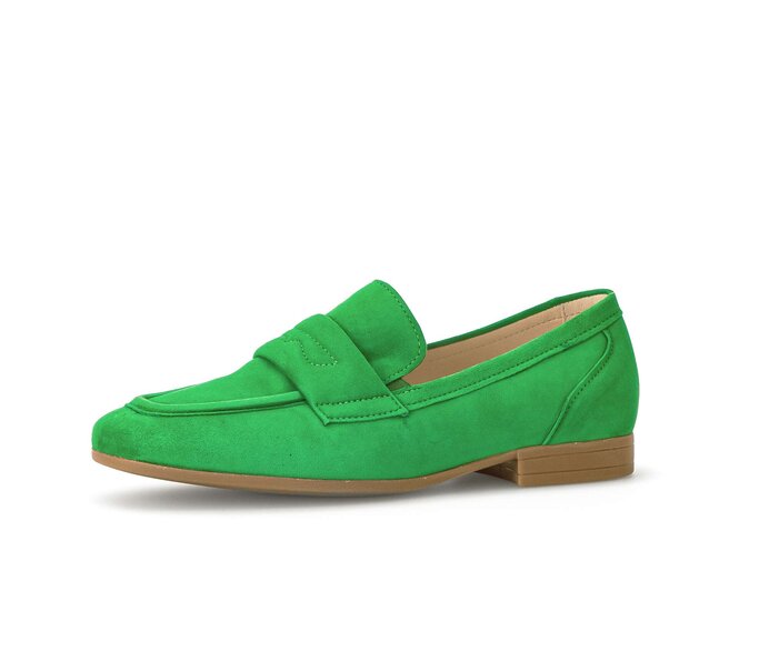 Gabor Damen  Slipper Grün - Rauleder