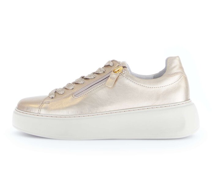 Gabor Damen Sneaker Low Gold - Effektleder